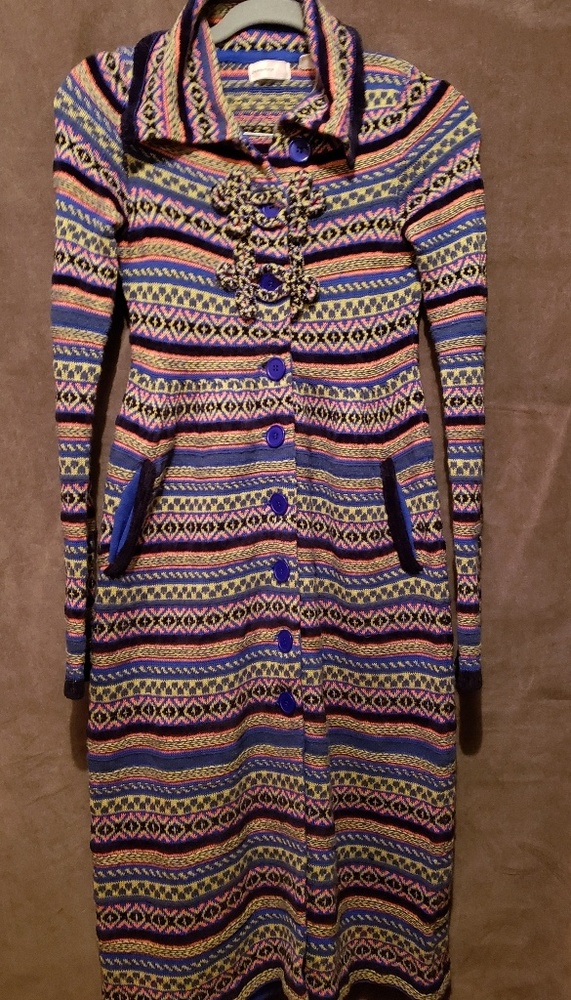 Anthropologie Sleeping on Snow Sweater coat XS
